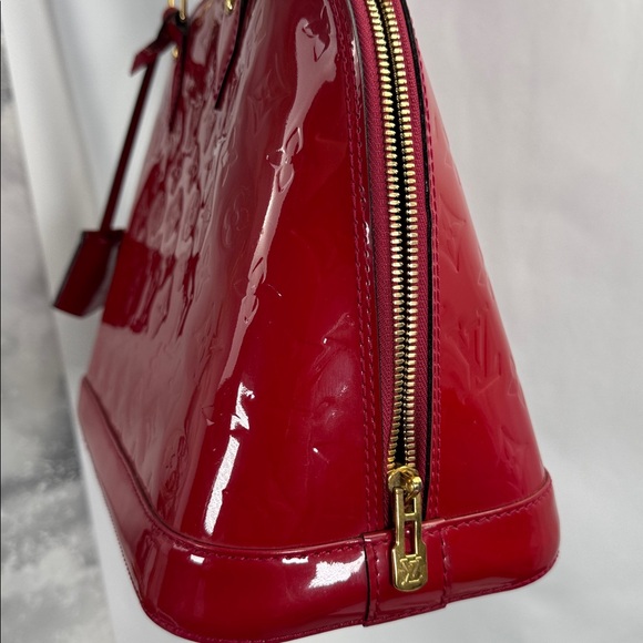 Louis Vuitton Alma Patent Leather Vernis PM Wine Red. Code FL3103 - Picture 13 of 16